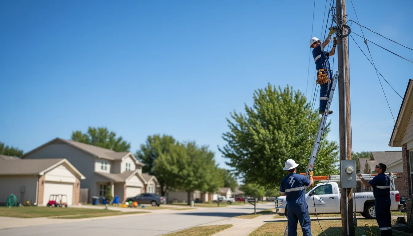 Residential electrician providing installation services in Burleson, TX